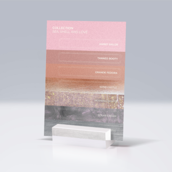 SHADES STICKERS CARD - SEA, SHELL AND LOVE COLLECTION