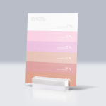 SHADES STICKERS CARD - SILK TOUCH GEL COLLECTION